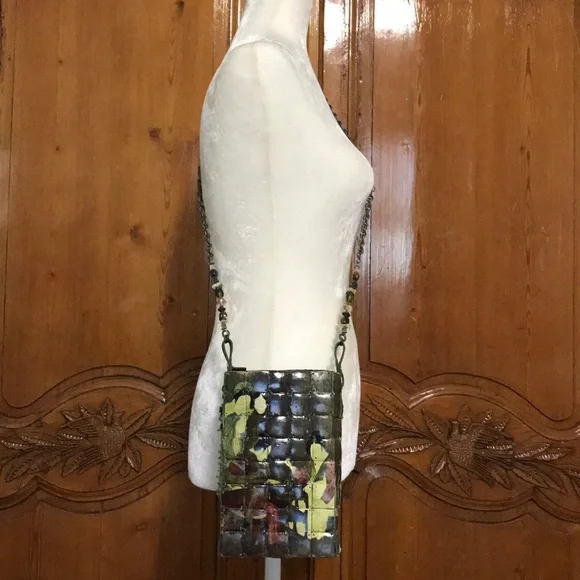 Uniquely Hand Painted Crossbody Bag - Picture 1 of 11